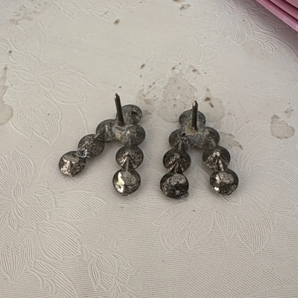 Vintage Silver Rhinestone Accent Pins - Picture 3 of 3